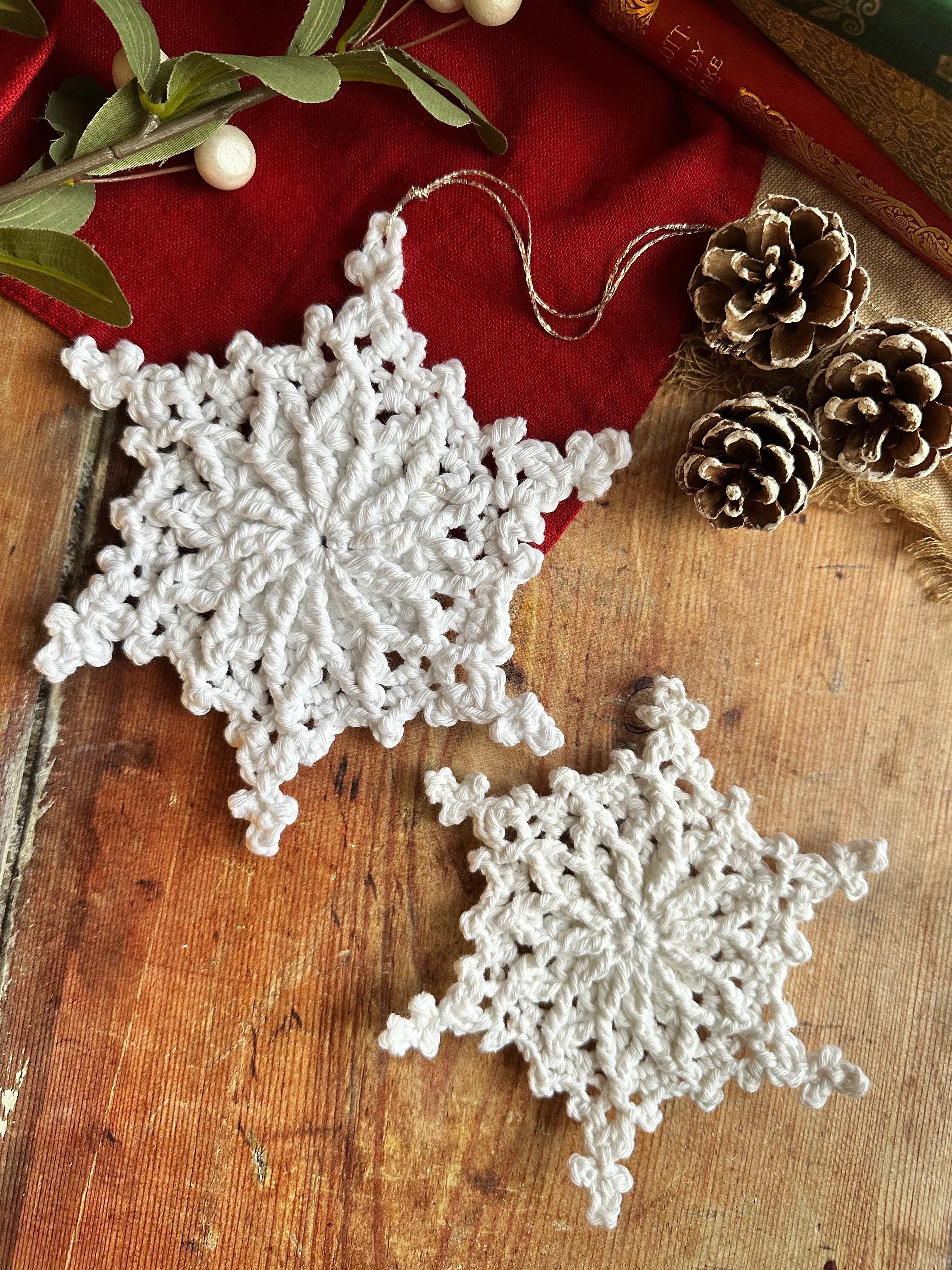 Hanging "Paper" Snowflakes