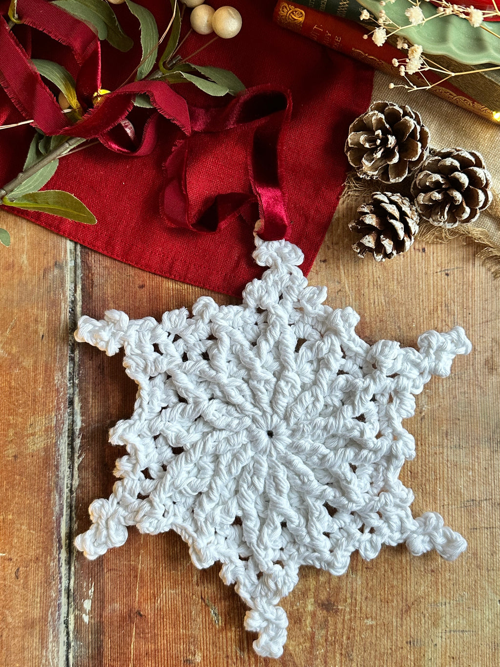 Giant Hanging "Paper" Snowflake
