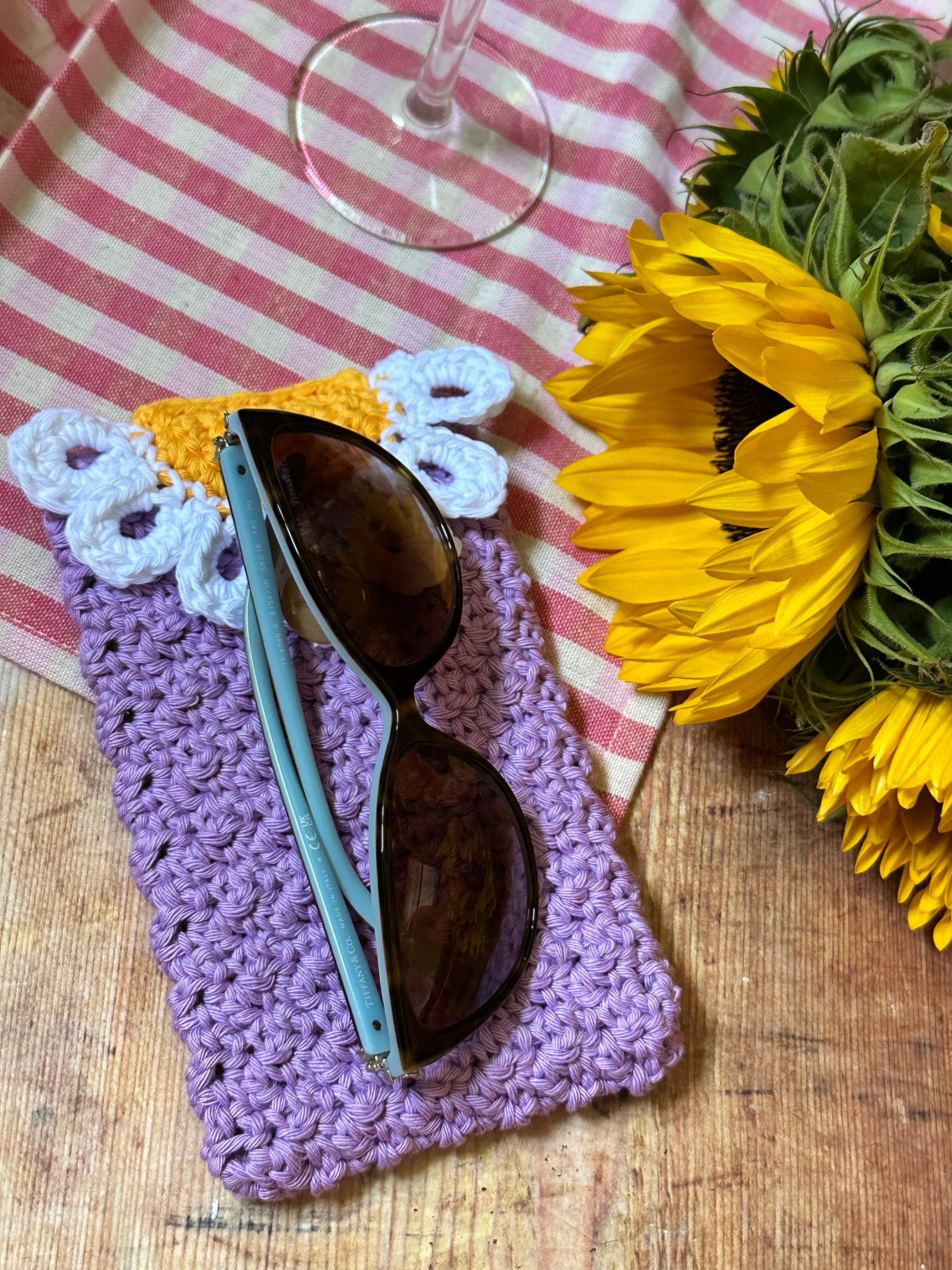 Floral Sunglasses Case