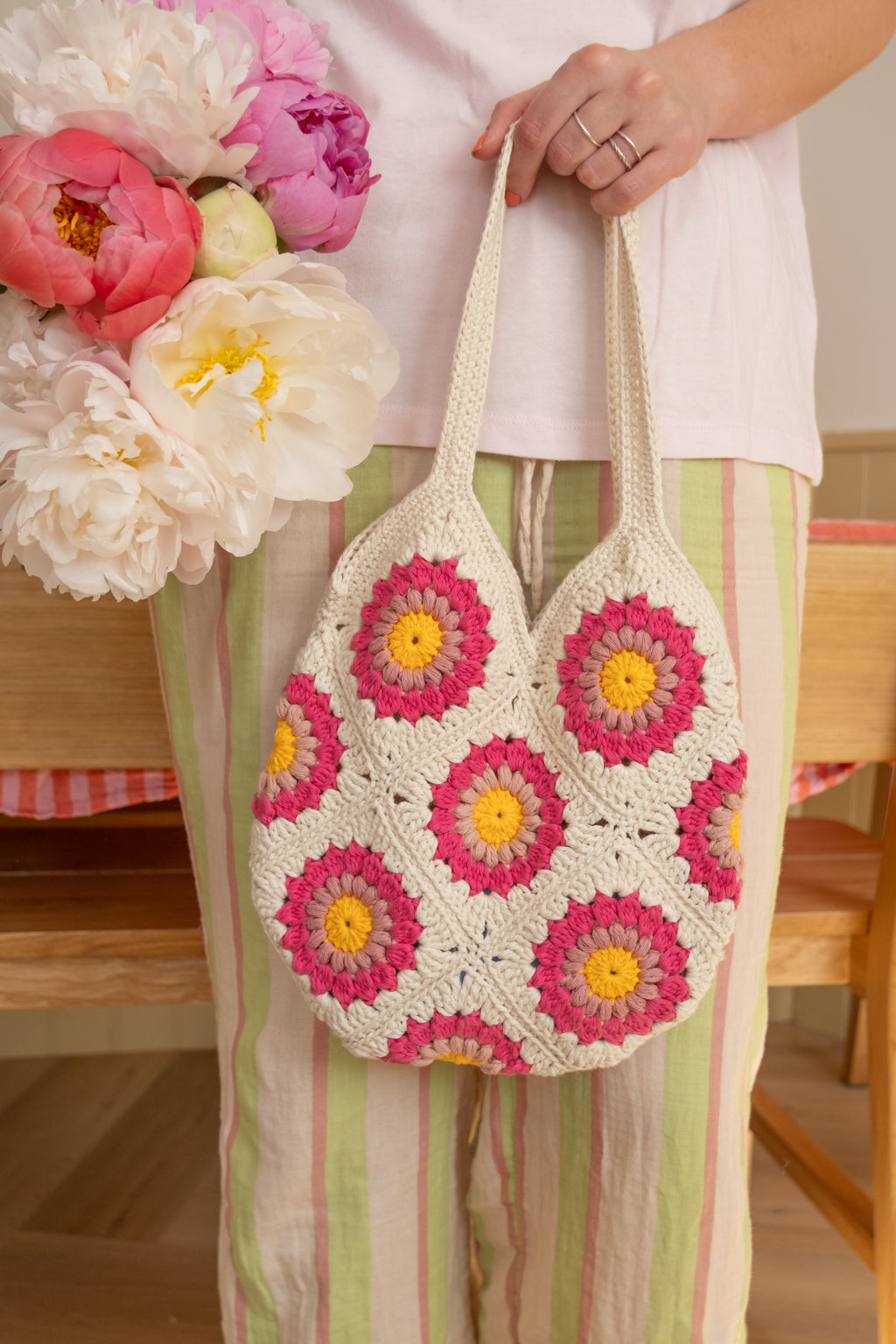 Peony Market Bag