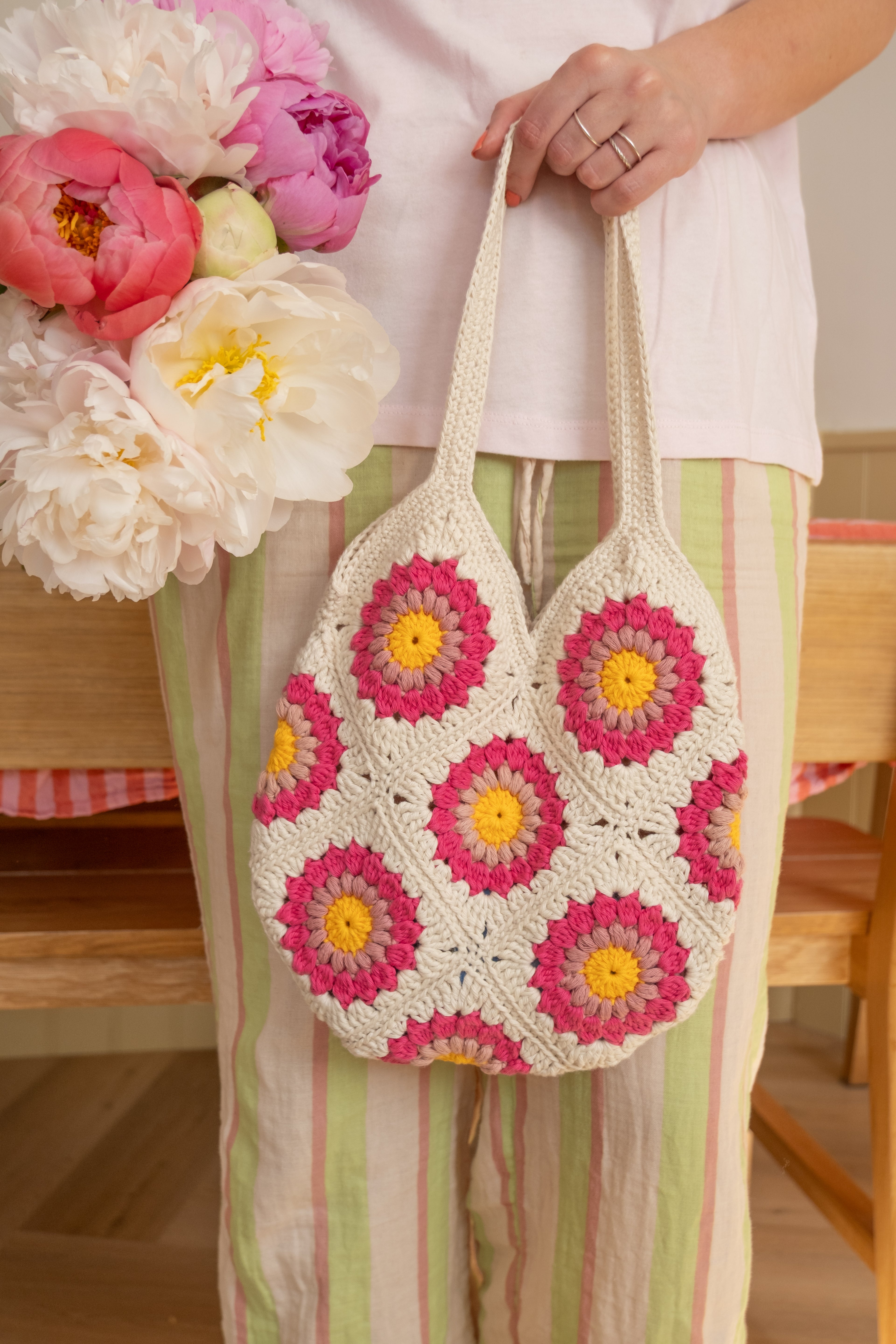 Peony Market Bag